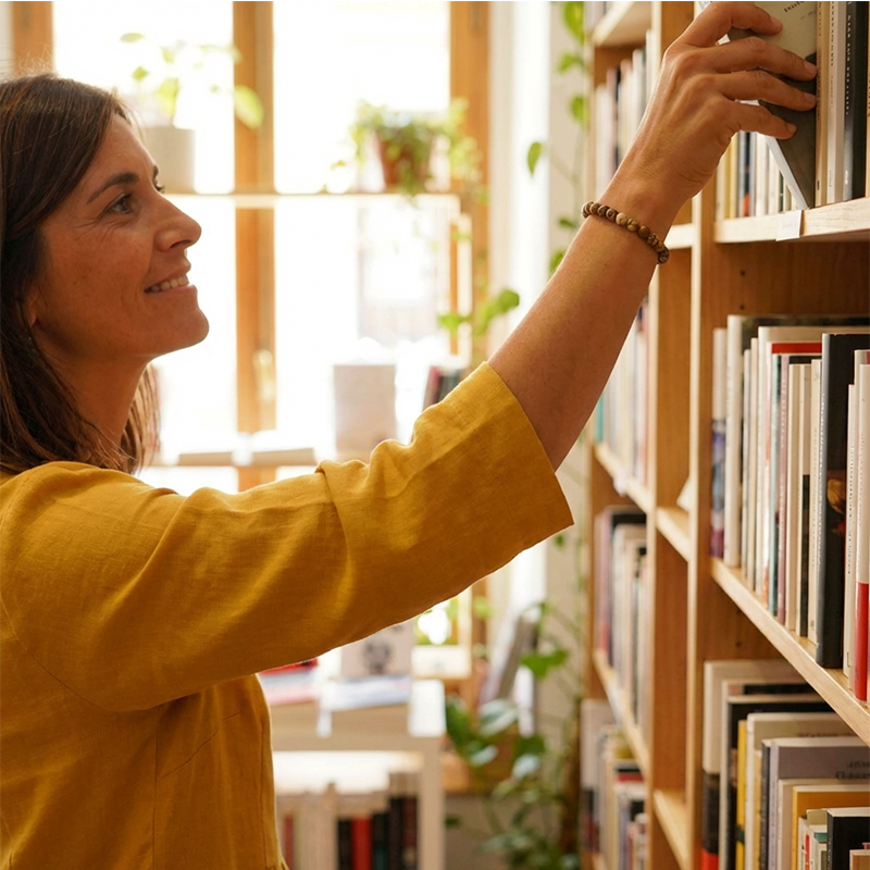 V-Neck Casual Cotton & Linen Dress – 3/4 Sleeves with Side Zip